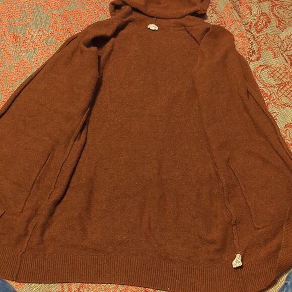 Cardigan with a hood Gingerbread Brown Melange hem & thread Jumpers & Knitwear - Picture 6 of 9